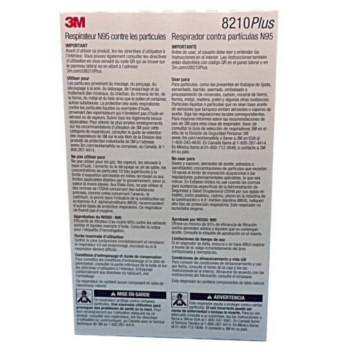 3M Particulate Respirator 8210Plus N95-3